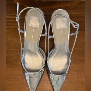 Dolce Vita Metallic Silver Heels